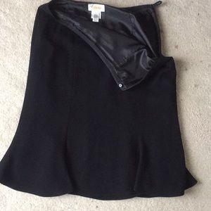 Talbots Black silk skirt! Perfect condition.